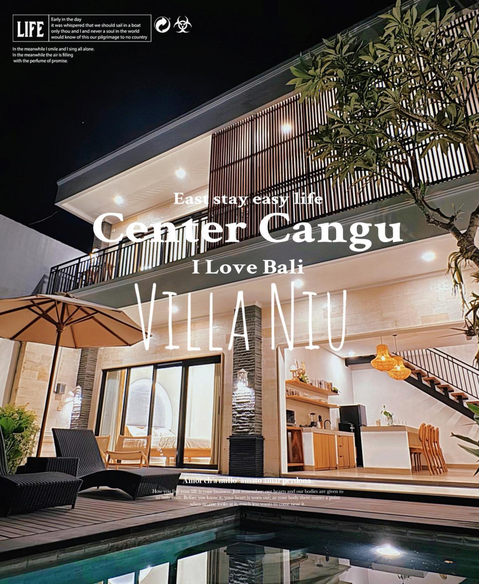 Villa Niu Center Canggu - Fattylion Exteriör bild